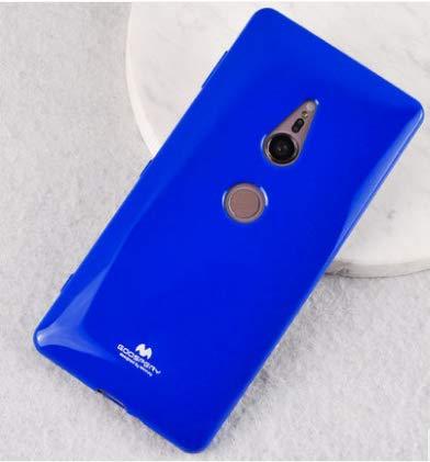 Mooya Sony Xperia XZ2 CASE Pearl Jelly [thin&light] 【Multiple colors available】 (Sony Xperia XZ2, cobalt blue)