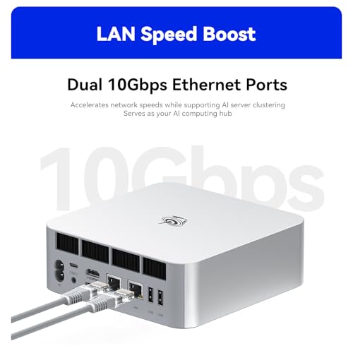 Image of Beelink GTi15 285H Mini PC, Intel Core Ultra 9 285H (16C /16T,Up to 5.4GHz), 96GB DDR5 2TB SSD, Mini Computer Support 10G LAN /Triple Display /WiFi7 /BT5.4, Home /Office AI Mini Desktop Computer