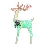 Mr. Christmas 3 ft. Outdoor Animated Fiber-Optic Reindeer