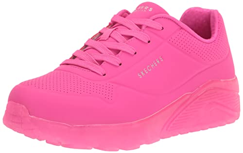 Skechers Unisex-Child Uno Ice, Hot Pink, 12 Little Kid