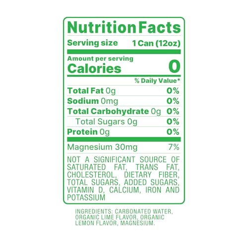 oHy Lemon Lime Sparkling Water, Hydrogen Infused, USDA Organic, Magnesium, Non-GMO, 12 fl oz (12 pk) - Image 3
