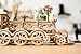 Wood Trick Wooden Toy Train Set with Railway - 34x7″ - Locomotive Train Toy Mechanical Model Kit - 3D Wooden Puzzles for Adults to Build - Engineering DIY Models for Adults to Build