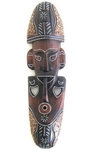 OMA African Mask Wall Hanging Decor Wooden Carved Peace Wise Man Blessing African Tribal Tiki Wall Art Home Decor Gift OMA African Mask Wall Hanging Decor Wooden Carved Peace Wise Man Blessing African Tribal Tiki Wall Art Home Decor Gift