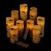 Antizer Flameless Candles Battery Operated Candles Birch Bark Effect 4" 5" 6" 7" 8" 9" Set of 9 Ivory Real Wax Pillar LED Candles with Real Wax Pillar with 10-Key Remote Control 2/4/6/8 Hours Timer