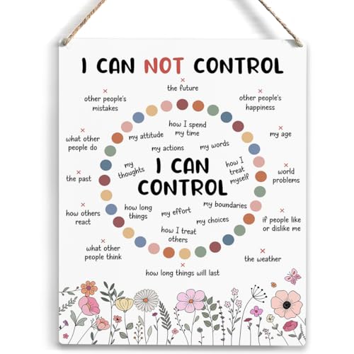 Mental Health Decor, Psychotherapy Sign Counselor Office Decor, Wall Art Wooden Hanging Plaque 10 x 8 Inch, for Office Bedroom Living Room Home Gifts