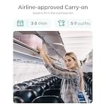 BAGSMART Carry On Luggage 22x14x9 Airline Approved with Spinner Wheels, Travel TSA Approved 100% PC Hard Shell Suitcases, 20 Inch Expandable Luggage with TSA Lock, Atlas Pink - Image 5