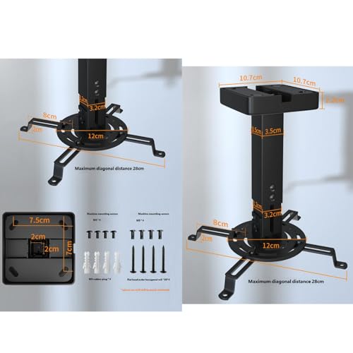 Soporte de techo universal para proyector extensible en cine en casa 3