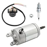 Mabutingti Startermotor & Relais & Zündkerze passt für Honda TRX400EX 2005-2008 TRX400X 2009-2014 31200-HN1-A41 35850-HN1-A70 35850-HM3-000