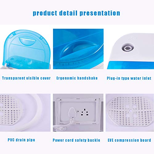 Mini Wasmachine 4.5KG Kleine Semi-Automatische Compacte Wasmachine, met Timer Control Was/Uitdroging Geïntegreerd, 450 X… - Image 7