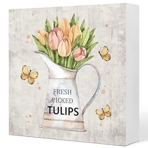 Farmhousespringwoodensignspringwoodsigndeskdecorrusticfreshpickedtulipswoodenboxsignspringdecorationsforhomefarmhouseshelftabledecor Urban Country Home Decor Farmhouse spring wooden signspring wood sign desk decorrustic fresh picked tulips wooden box signspring decorations for home farmhouse shelf table decor urban country home decor