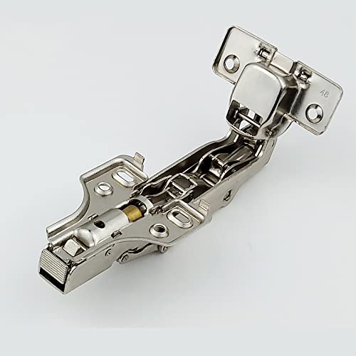 Vocomo 165 Degree Full Overlay Hinges Face Frame Cabinet Doors Hinges, 2 Pack Clip On Hydraulic Concealed Soft Closing Hinges For Lazy Susan Cabinet Corner Kitchen Cabinet Folden Door #TOP5