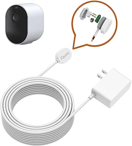 25ft/7.6M Magnetic Charging Cable for Arlo Ultra/Arlo Pro 3/Arlo Pro 4/Arlo Ultra 2 Power Cable Integration Adapter, Weatherproof Outdoor or Indoor Cable Compatible with Arlo Ultra and Arlo Pro 3/4