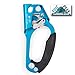 EPIC PEAK Right Hand Ascender - Strong Climbing Equipment with Ergonomic Rubber Handle and Steel Cam - Best Used with 8-12mm Rope - Sport Climber, Arborist, and Mountaineering Safety Tool with Decal