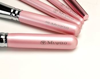 熊野筆　熊野化粧筆　宮尾　MIYAO ピンクパール　メイクブラシ 〈５本セット〉 ピンクパール2本セット[ミドル軸タイプ] PK-1 - 熊野筆・メイク
