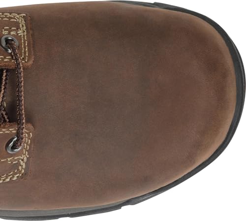 Carolina Boots Bruno Hi 8" Waterproof Work Boot for Men, with Pillow Cushion Insole, AG7 Footbed, Slip-Resistant Outsole, Brown - 12 D3