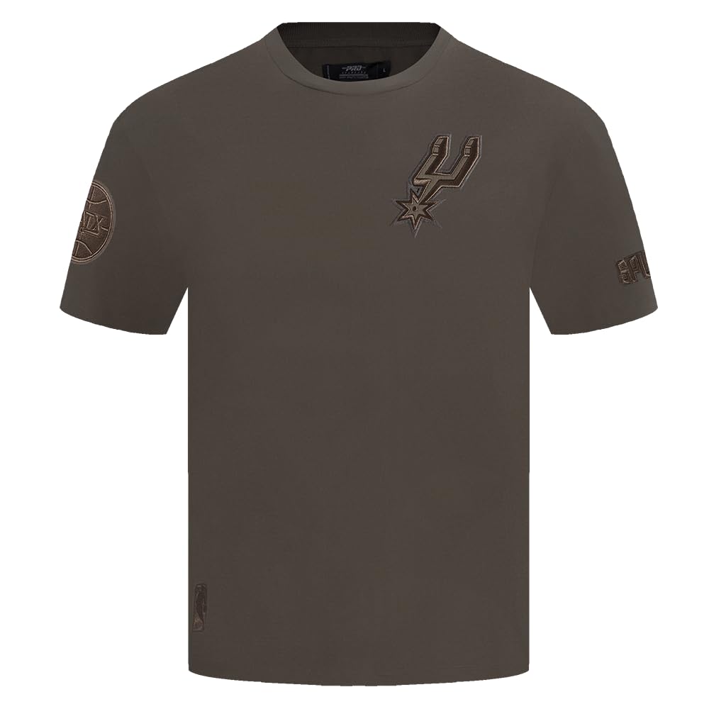 PRO Standard Men's NBA Neutral Short Sleeve Tee, Dark Taupe, XXL