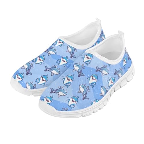 Big Kids Slip-On Walking Sneakers Casual Travel Loafers Tennis Shoes Breathable Workout Sneakers Lightweight Shoes US Size 11-152