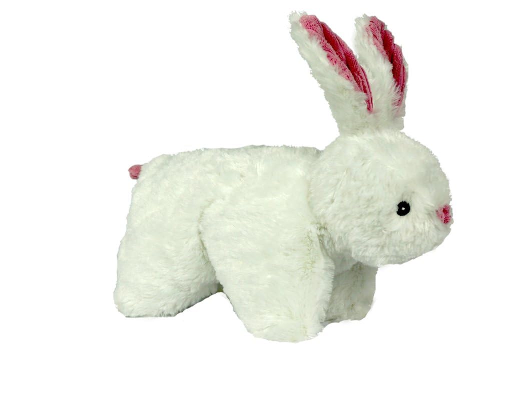 Hugglehounds Peluche, Durable Knot-Less Squooshie Bunny, Blanc