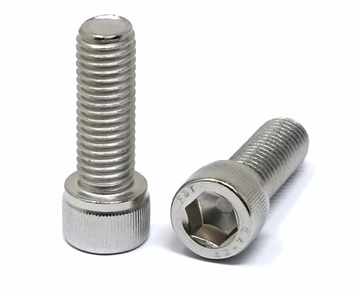 Image of iexcell 5 Pcs M12 x 35mm Thread Pitch 1.75 mm Stainless Steel 304 Hex Socket Head Cap Screws Bolts Kit