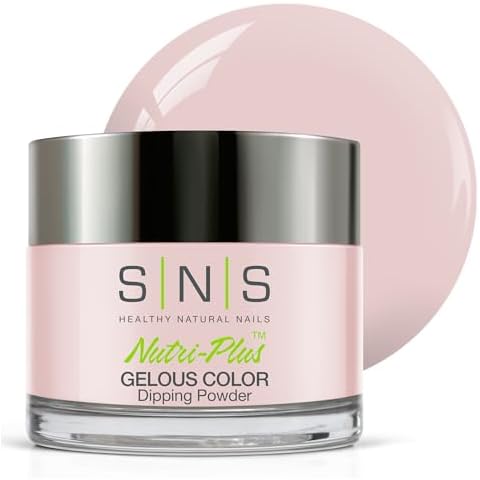SNS Nail Dip Powder, Gelous Color Dipping Powder - Tres Chic (Natural Nudes/Pastel, Cream) - Long-Lasting Dip Nail Color Lasts 14 Days - Low-Odor & No UV Lamp Required - 1 OZ Cover