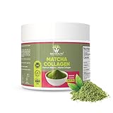 Premium Matcha +Marine Collagen Powder. 90g Antioxidant. Add to Water, Milk, Shakes. Helps Weight Loss, Skin, Brain Function. Stronger Bones. Strengthens Hair and Nails. 2,700mg Collagen per Serving.
