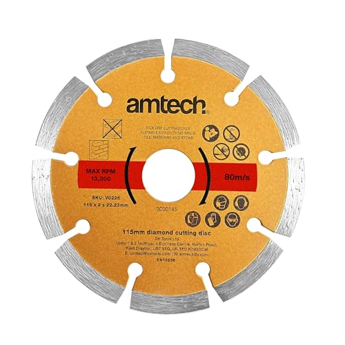 Disque de coupe diamant 11,5 cm évite les éclats de brique