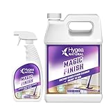 Hygea Natural Magic Finish Natural Enzyme-Based no rinse Floor Cleaner eats away grease buildup in tile and grout- Biodegradable formula (24 oz+Gallon reill)