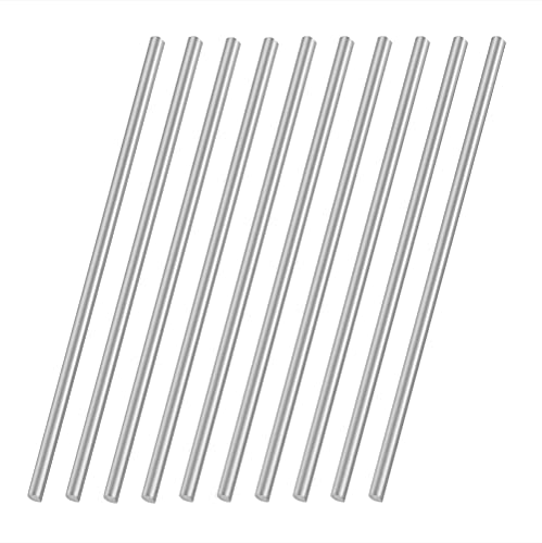 5mm x 200mm 304 Stainless Steel Round Rod, Metal Solid Shaft Rods Lathe Bar Stock for DIY Crafts Model Car Helicopter Airplane 10pcs