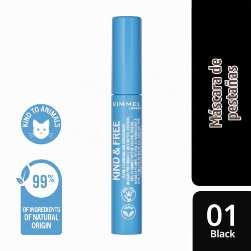 Miniatura 2 de Rimmel Kind & Free Máscara de Pestañas, Tono Negro, 7 ml (Paquete de 2)