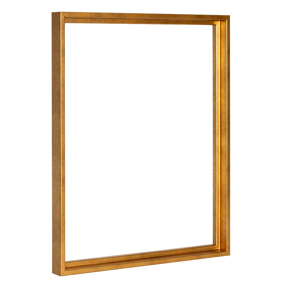 Bildershop-24 Cornice per giunti ombreggiati Lamia, 100 x 120 cm, foglio d'oro, Kit di autoassemblaggio fai da te