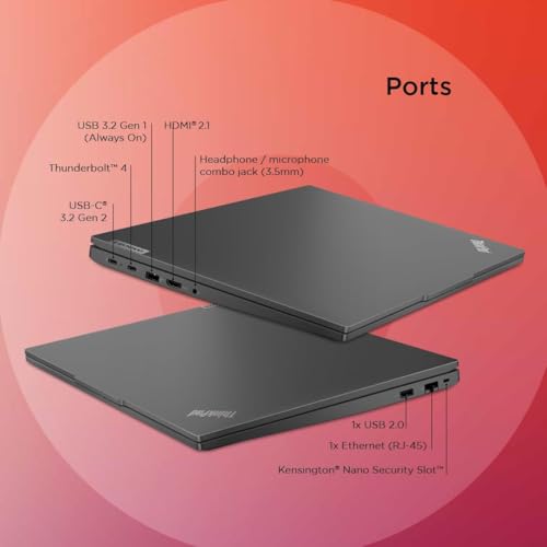 Image of Lenovo Thinkpad E16 G2 16-inch (40.64 CM) Laptop, AMD Ryzen 7 7735HS (8-Core), 16GB DDR5 RAM, 512GB NVMe SSD, FHD+ IPS Display, Radeon 680M, Wi-Fi 6, Fingerprint Reader, Windows 11, MS-Office 2024
