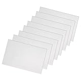 Tigbrother Refrigerator Shelf Liners (8 Pack) – Non-Adhesive, BPA-Free Fridge Mats for Drawers, Cabinets & Kitchen, Waterproof, Easy to Clean, Cuttable Shelf Liner for Fridge (Clear)