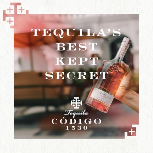 CODIGO 1530 Rosa Tequila, rosa Tequila, frische Aromen von rotem Wein und Blumen, leichtes florales Bouquet, für gemütliche Abende, 35 Prozent Vol., 1 x 0,7 l