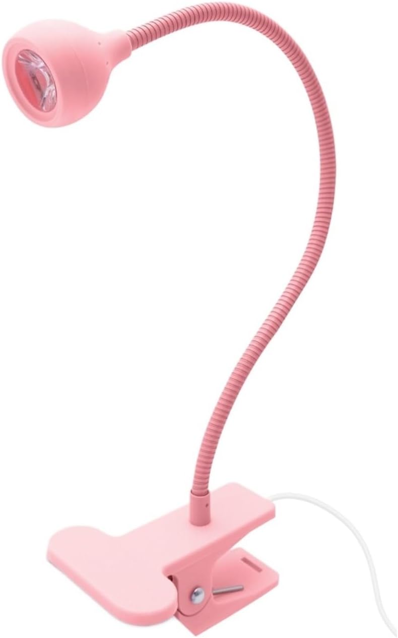 Curing lamp, USB Clip Nail Dryer 4 Levels Dimmable Instant Mini Portable Lamp for Curing,Dryers(Pink)