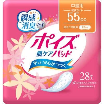 Amazon | 日本製紙クレシア（株） ポイズ 肌ケアパッド 中量用 55cc 28