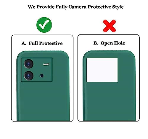 Image of A rtistque Liquid Silicone Back Cover Case for iQOO Neo 6 Shockproof TPU Soft Flexible with Camera Protection - Green