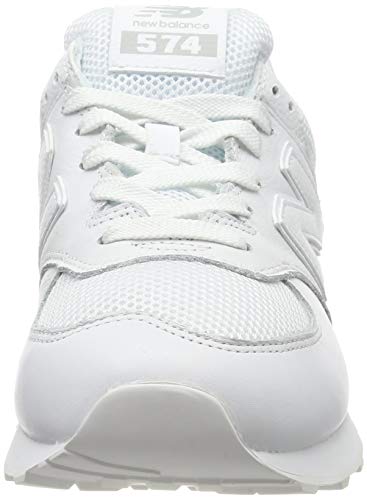 Image of New Balance Men's 574 V2 Sneaker, White /White, 14 W