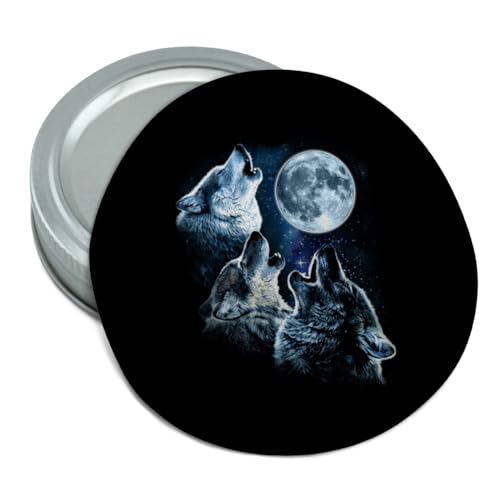 Graphics & More Howling at the Moon Wolf Pack Round Rubber Non-Slip Jar Gripper Lid Opener