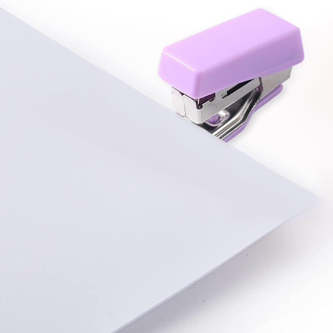 Mini Spillatrice Viola Con 400 Graffette - Compatta, Portatile, Per Ufficio E Scuola - Foto 5