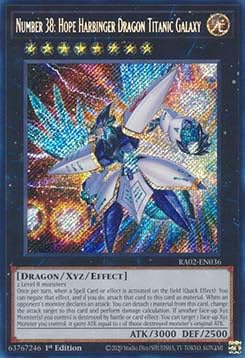 Number 38: Hope Harbinger Dragon Titanic Galaxy (V.3) RA02-EN036 Secret Rare Englisch Boosterfrisch 1. Auflage - 25th Anniversary Rarity Collection II - mit ReCollectibles-Versandschutz - für