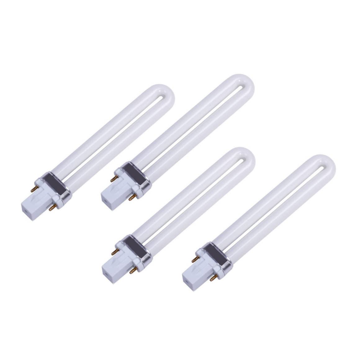 KYEQATY 4pcs Replacement 9W U-Shaped Nail Lamps Practical Nail Art Dryer Bulbs UV Light Bulb UV Lamp Tube Lights