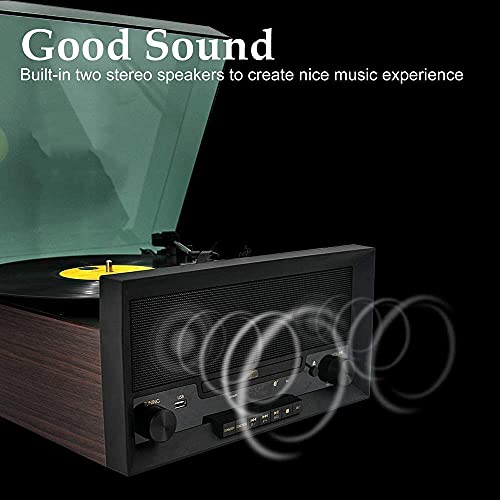 Tourne-Disque Music Center avec Haut-parleurs stéréo intégrés, Tourne-Disque Bluetooth nostalgique en Bois Classique 8… - Les Beatles, Paul McCartney, John Lennon, RIngo Starr, George Harrison Tourne-Disque Music Center avec Haut-parleurs stéréo intégrés, Tourne-Disque Bluetooth nostalgique en Bois Classique 8… – Image 8