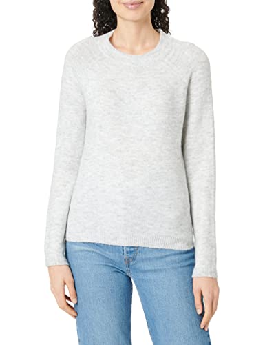 PIECES Pcjuliana LS O-Neck Knit Noos BC Suter Pulver, Gris Claro, XL para Mujer Cover