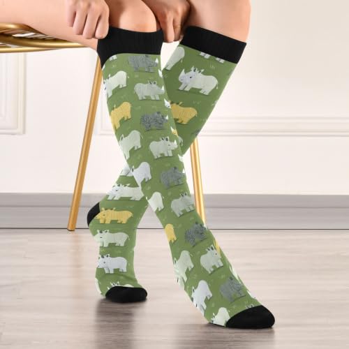 Image of Fisyme Socks for Women Men Warm Comfort Athletic Crew Running Hiking Cycling Compression Socks