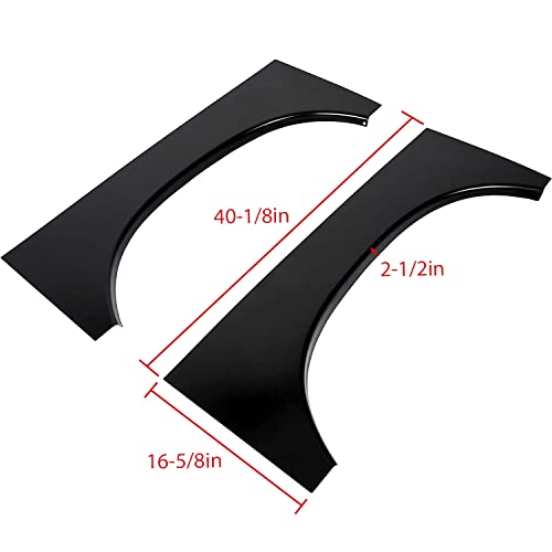 Ecotric Panel Bed Rear Upper Wheel Arch Repair Pair Set For 2002-2009 Dodge Ram 1500 & 2002-2008 Dodge Ram 2500 3500 #TOP2
