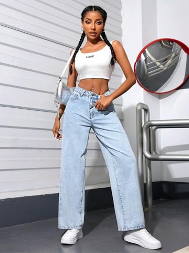 Image of KOTTY Women High Rise Straight Jeans