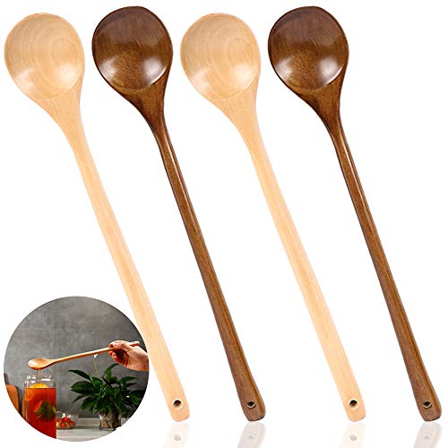 DanziX - Cucchiai da minestra in legno, con manico...