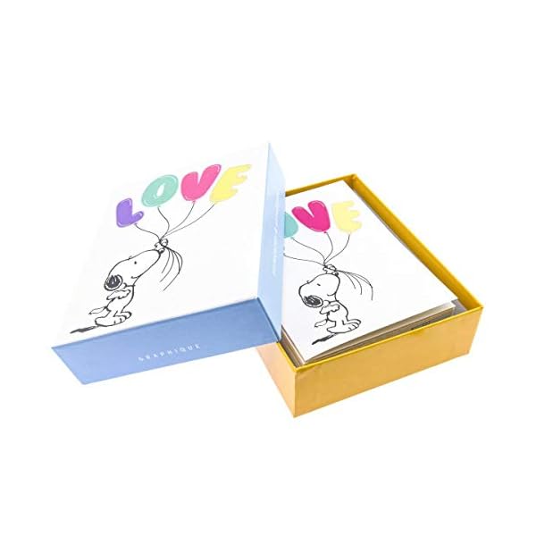 Graphique Peanuts Love Ballon sortiert Box Karten (bm1204) – Bild 4