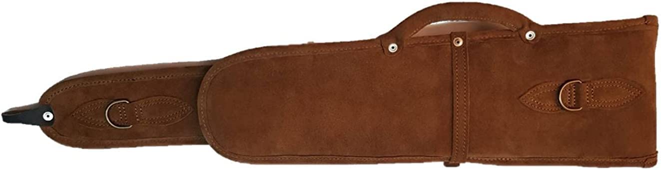 Funda Escopeta Serraje superpuesta y paralela desmontada. Medida Interna de Culata 60 cm Medida Interna de cañon 74cm