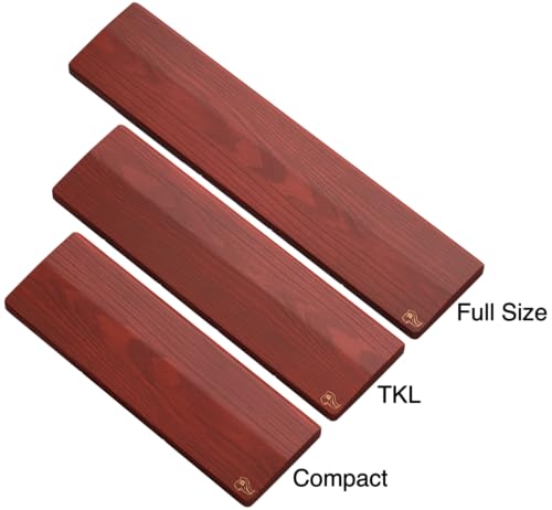 Image of Glorious TKL Wrist Rest - Brown Wooden Wrist Rest - Mechanical Keyboard Wood Ergonomic Palm Rest - 14x4 inches /19mm Thick (GV-87-BROWN)